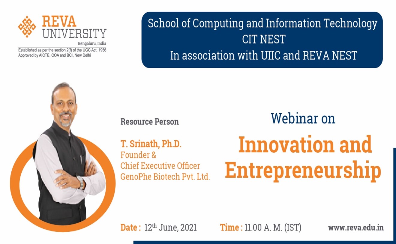 Webinar on Innovation and Entrepreneurship 